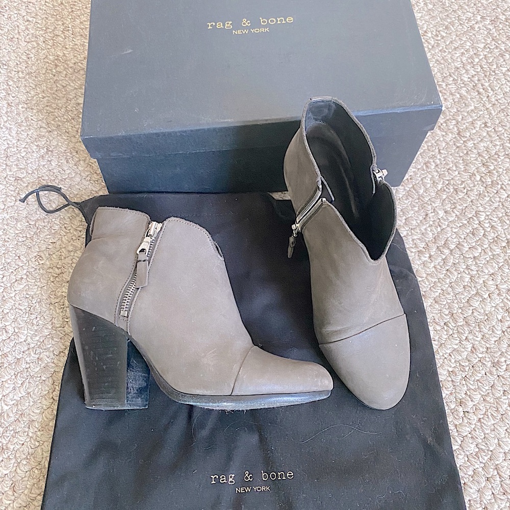 Rag & Bone Margot Boot Sz 8 (EU 38) Asphalt